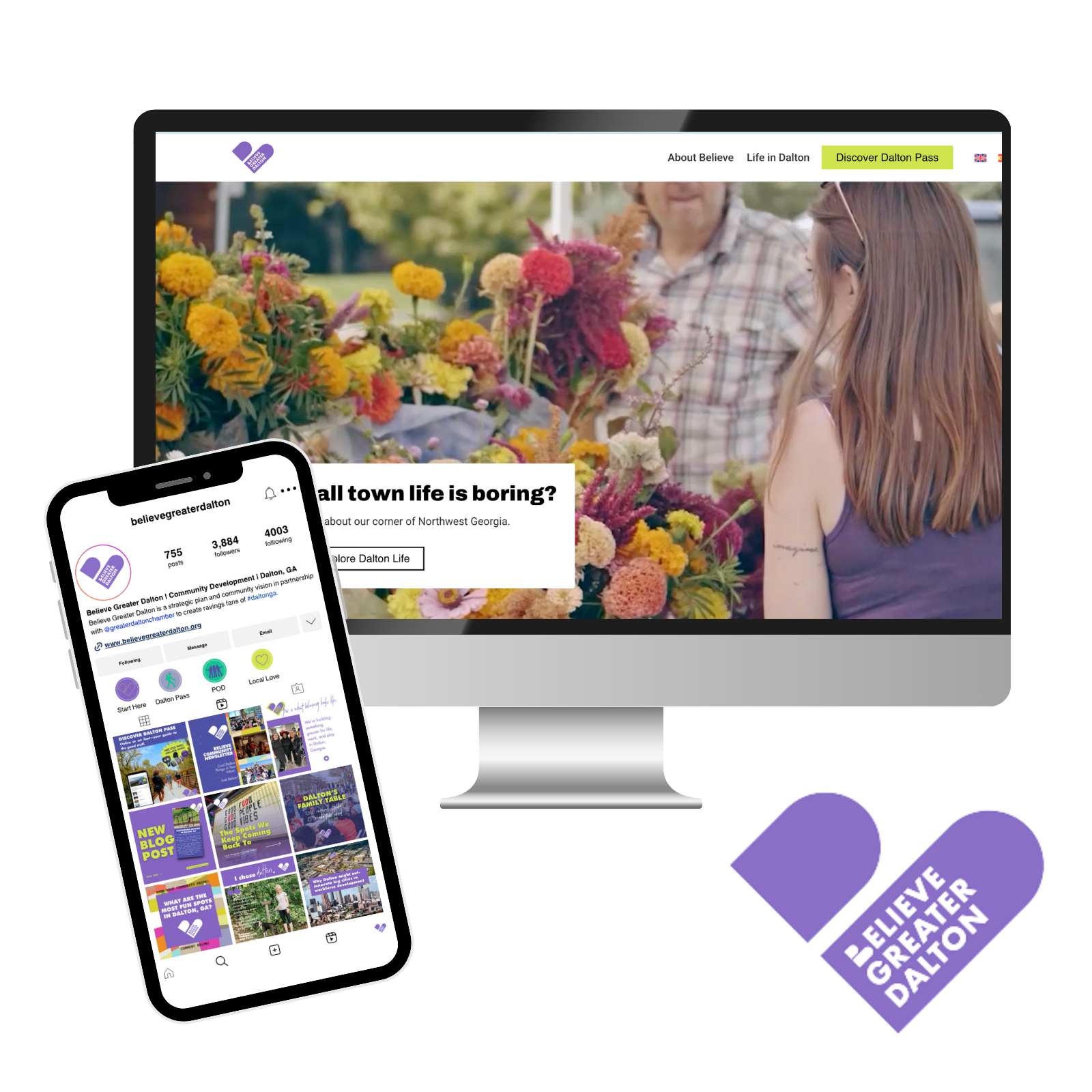 Erika B Case Study mockups